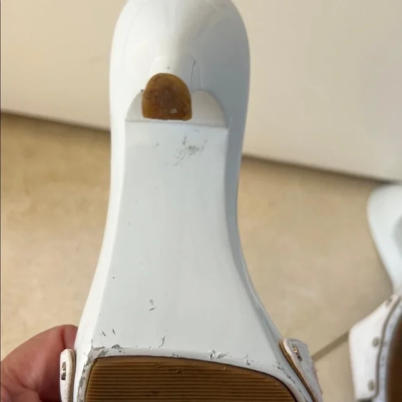 Dior Women's Cream Floral Slide Sandals - Picture 7 of 8